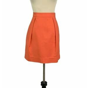 Gap Women Designed & Crafted Orange Casual Mini Skirt 2